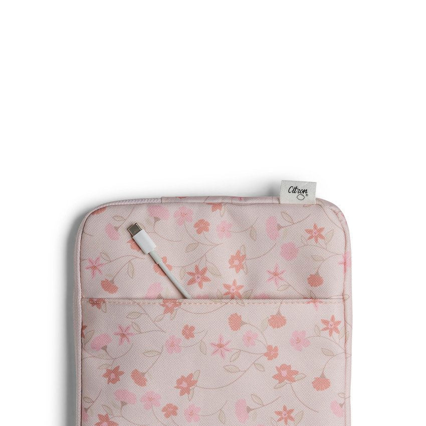 Citron 2023 Protective Ipad Sleeve with Zipper Flower