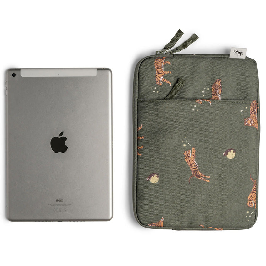 Citron 2023 Protective Ipad Sleeve with Zipper Tiger