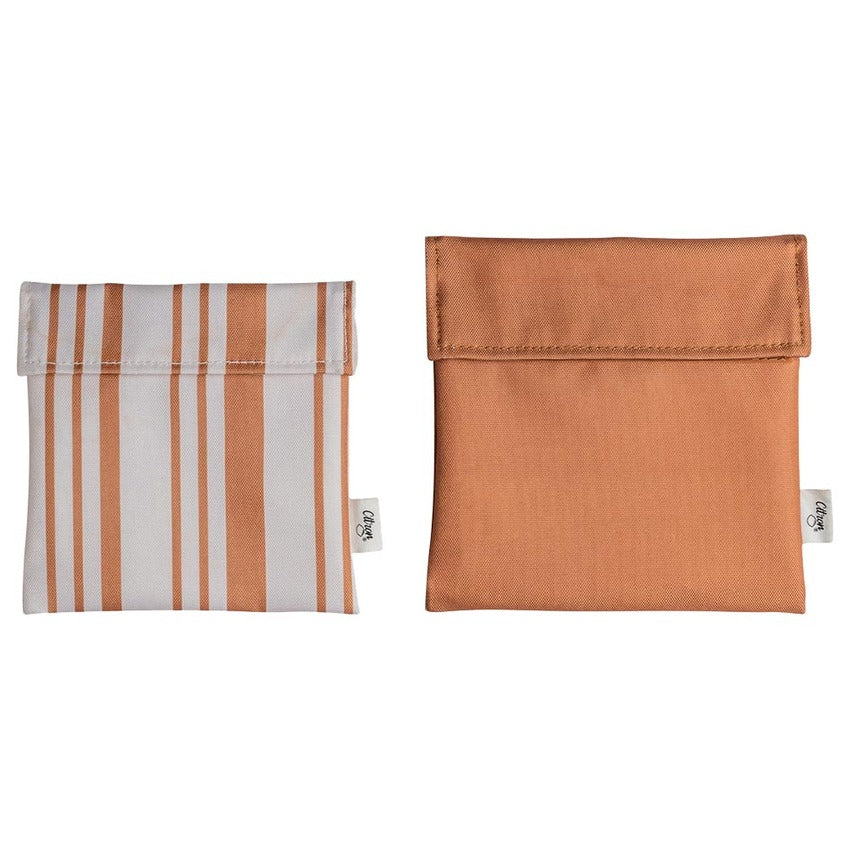 Citron 2023 Reusable Sandwich Bag Set of 2 Caramel