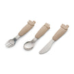 Citron 2023 Silicone Cutlery Set with Pouch Beige (From 18M)