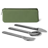 Citron 2023 Stainless Steel Cutlery with Pouch Green