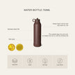 Citron 2023 Stainless Steel Water Bottle 750ml Caramel