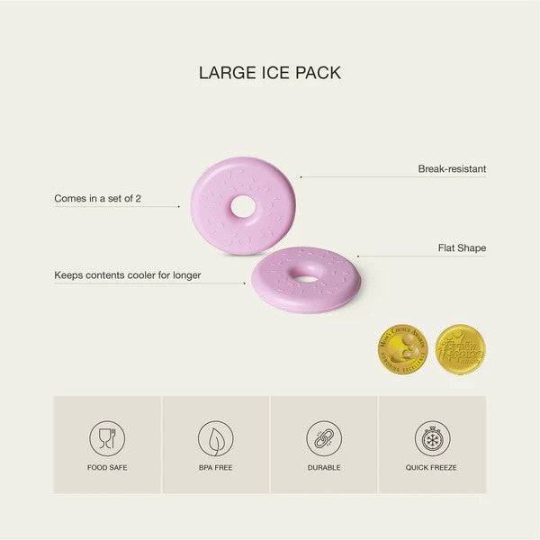 Citron 2024 Ice Packs Large Set of 2 Doughnut