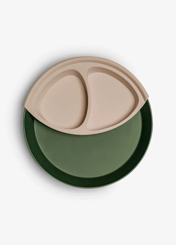 Citron Silicone Plate Divider Beige