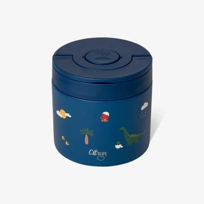 Citron Classic Thermal Food Jar 350ml Dino