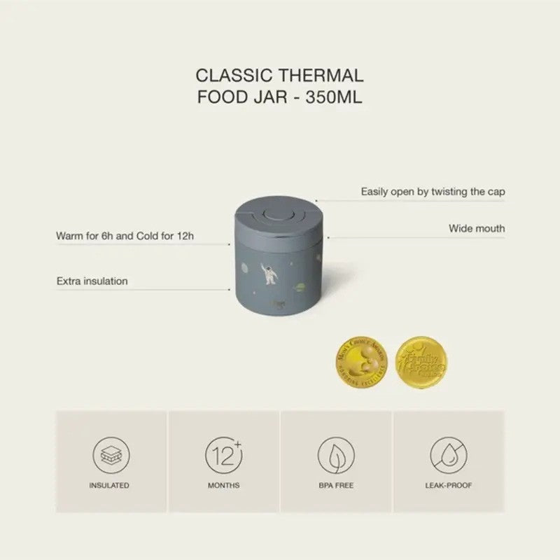 Citron Classic Thermal Food Jar 350ml Spaceship
