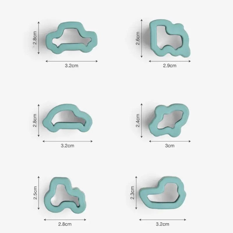 Citron Fruit Cutters Set of 6 Vehicles