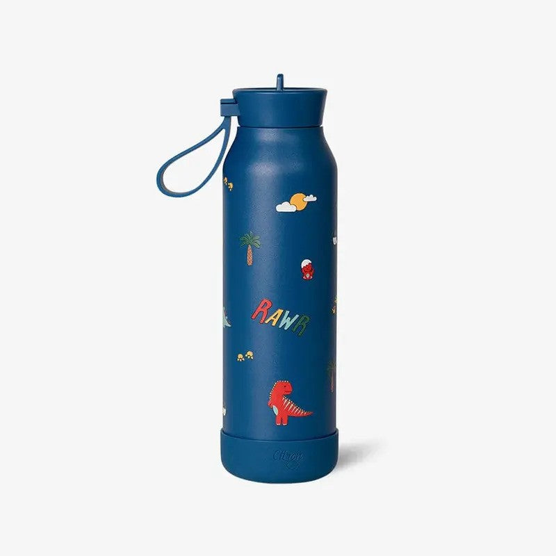 Citron Insulated Water Bottle 500ml Dino