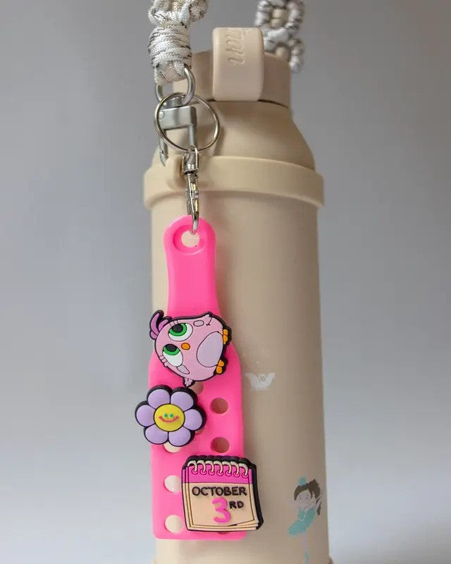 Citron Keychain With Holes Pink (Get 3 Jibbitz For Free)