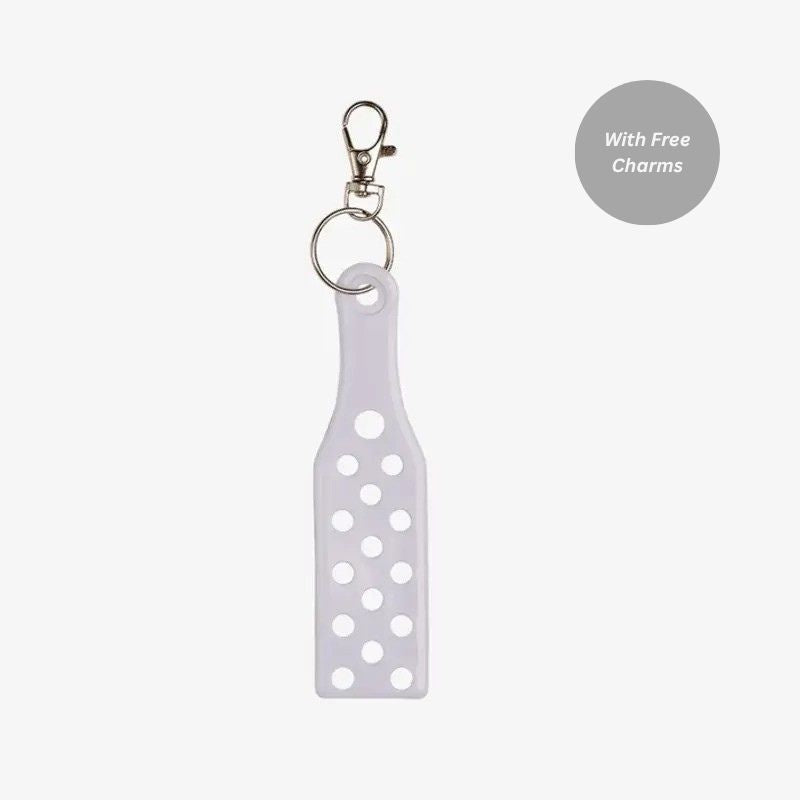 Citron Keychain With Holes White (Get 3 Jibbitz For Free)