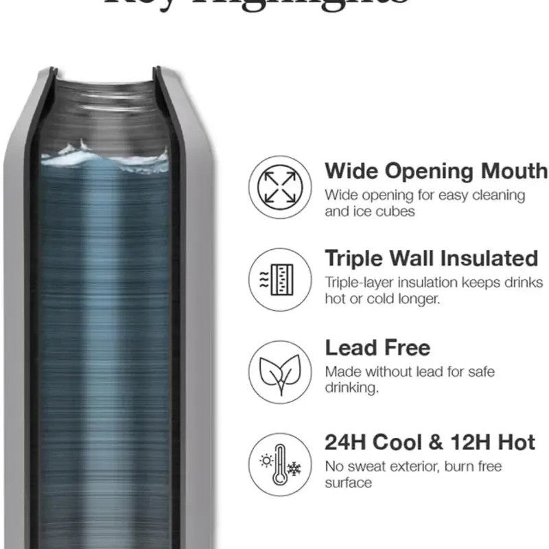 Citron Stainless Steel Water Bottle 500ML Spaceship