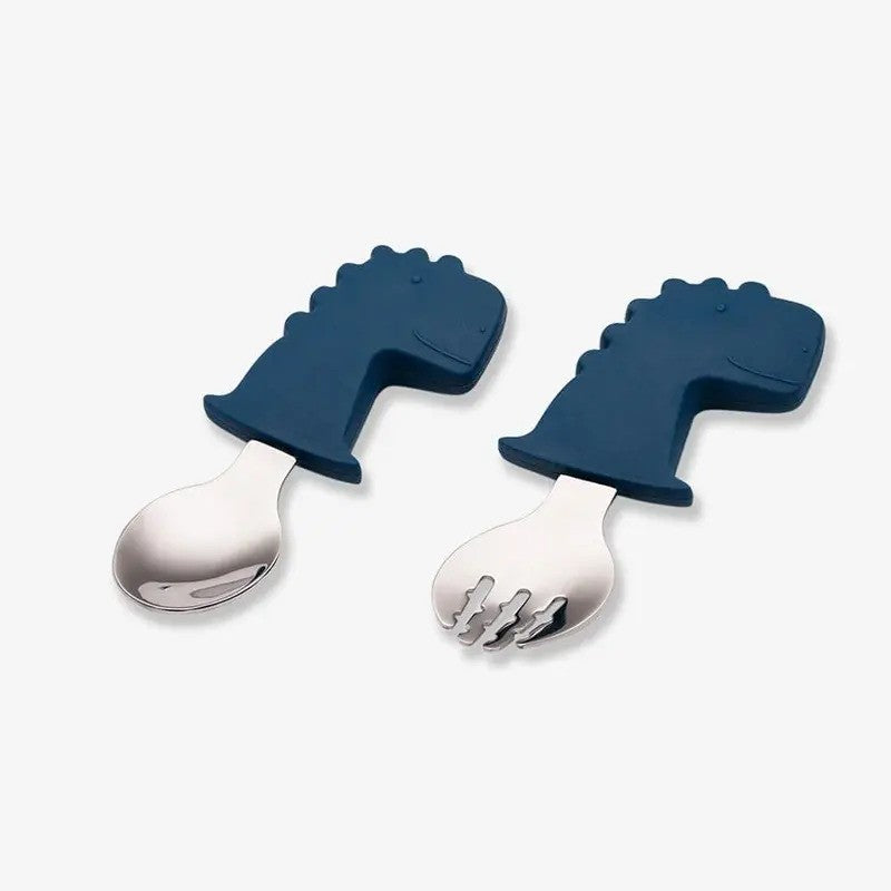 Citron Training Spoon & Fork Dino 6m-Plus