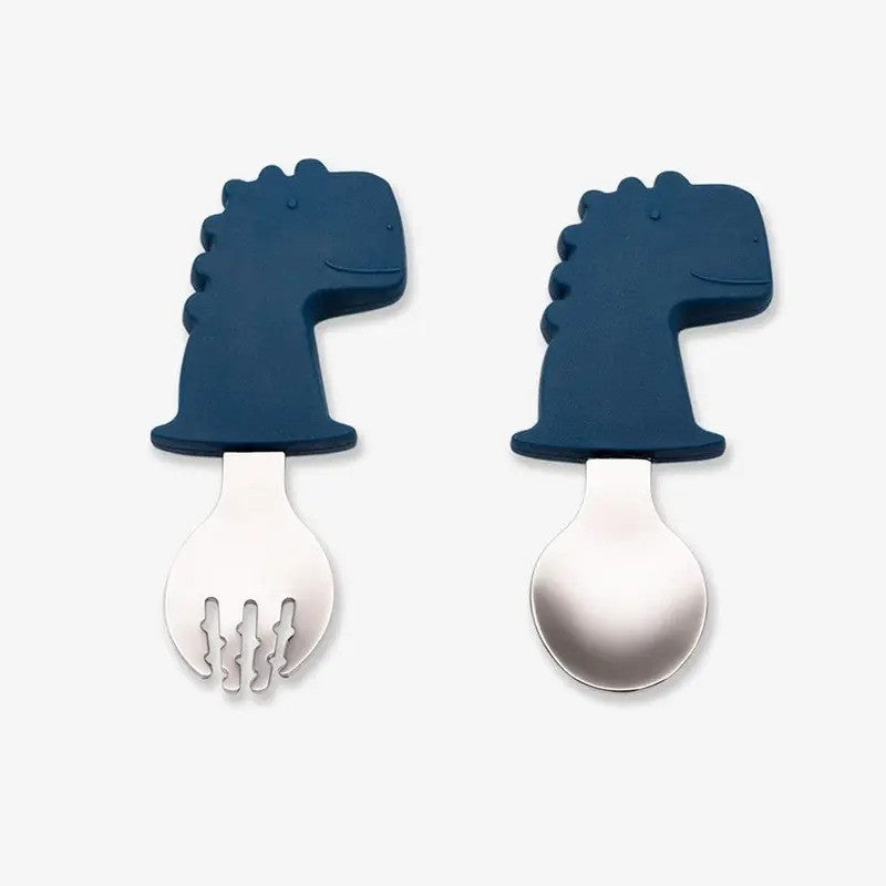 Citron Training Spoon & Fork Dino 6m-Plus