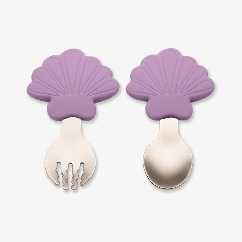 Citron Training Spoon & Fork Mermaid 6m-Plus