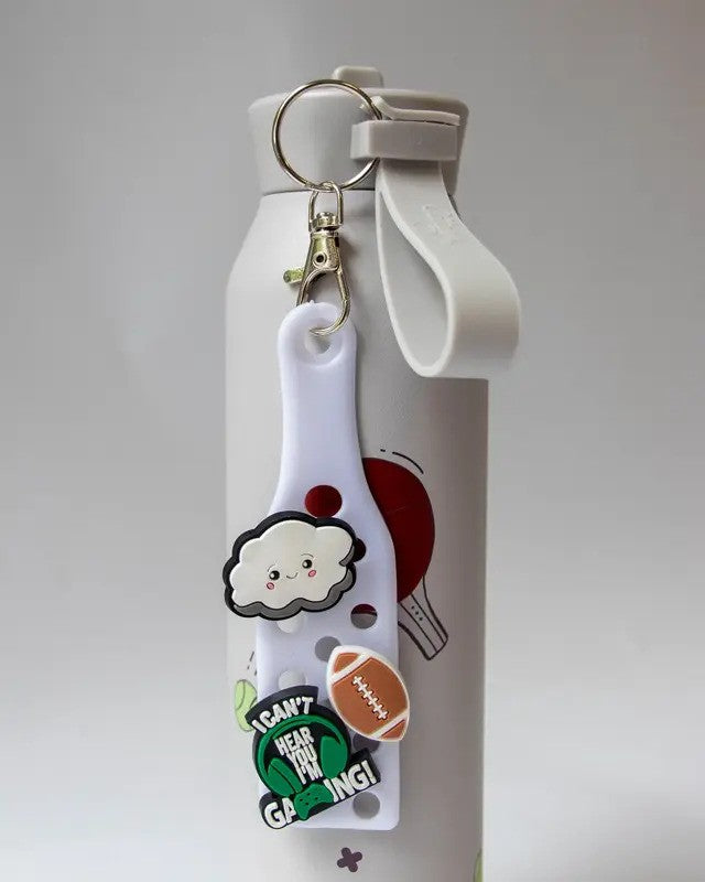 Citron Keychain With Holes White (Get 3 Jibbitz For Free)