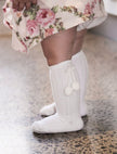 Classical Child Pom Pom Socks White