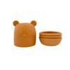 Classical Child Silicone Animals Bath Toy Set Neutrals