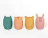 Classical Child Silicone Animals Bath Toy Set Brights