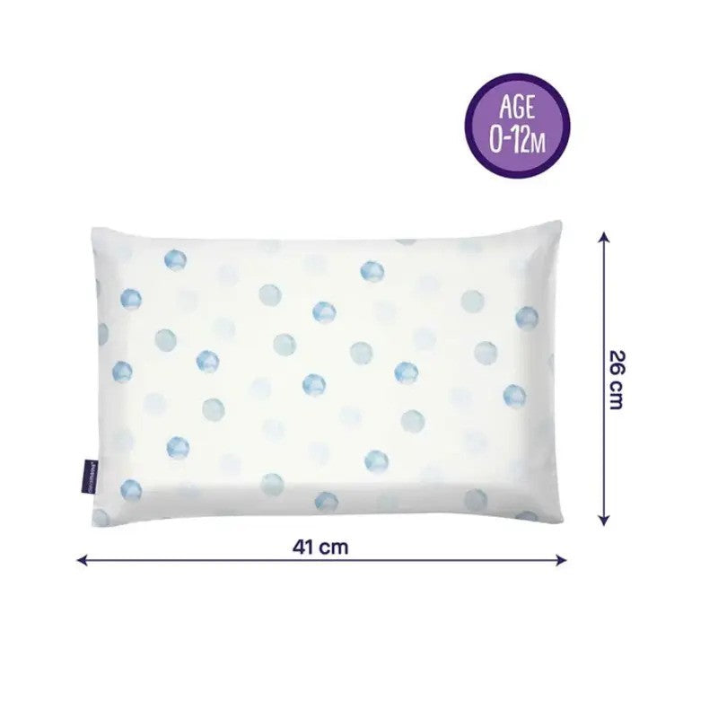 Clevamama Baby Pillow Case Australian Cotton Blue Spot