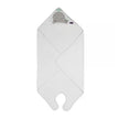 Clevamama Bamboo Apron Baby Bath Towel White & Grey (0-4Yrs)