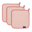 Clevamama Bamboo Baby Washcloth Set (3Pk) Pink