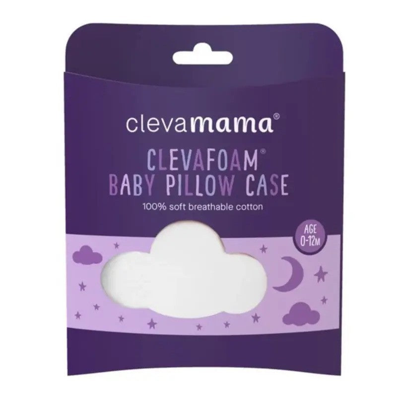 Clevamama ClevaFoam Baby Pillow Case White