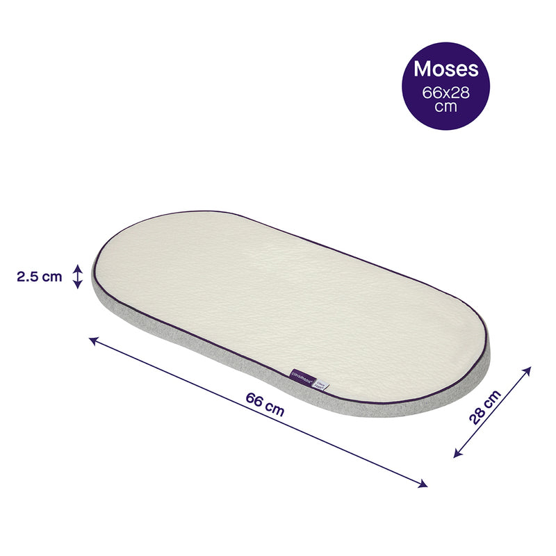 Clevamama ClevaFoam Moses Basket Pram Mattress (66X28X2.5cm)