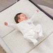 Clevamama ClevaFoam Travel Cot Mattress 3-IN-1 Sleep Sit & Play White/ Yellow