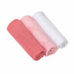 Clevamama Muslin Cloth (3Pack) Super Soft Bamboo Cotton Pink