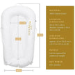 DOCKATOT®► Deluxe+ Pod (0-8m) Fog Grey Chambray