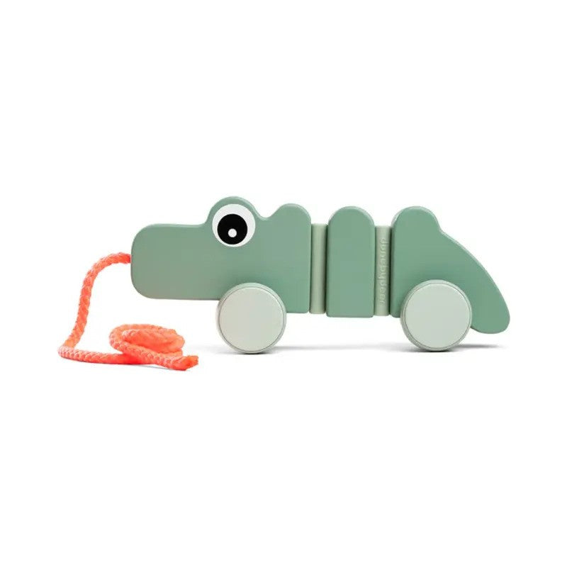 Done By Deer Pull Along Wiggle Toy (12M-Plus) Croco Green