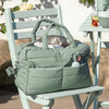 Done By Deer Quilted Changing Bag Sage Green