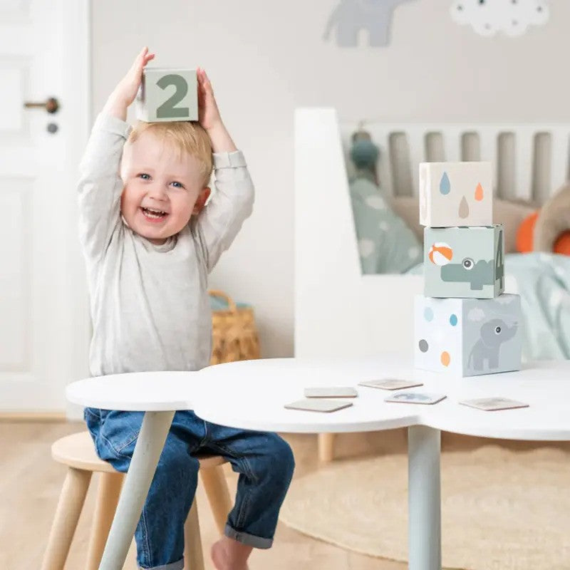 Done By Deer Stacking Cubes (5pcs 12M-Plus) Deer Friends Colour Mix