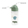 Done By Deer Straw Bottle 350ml Happy Clouds Green