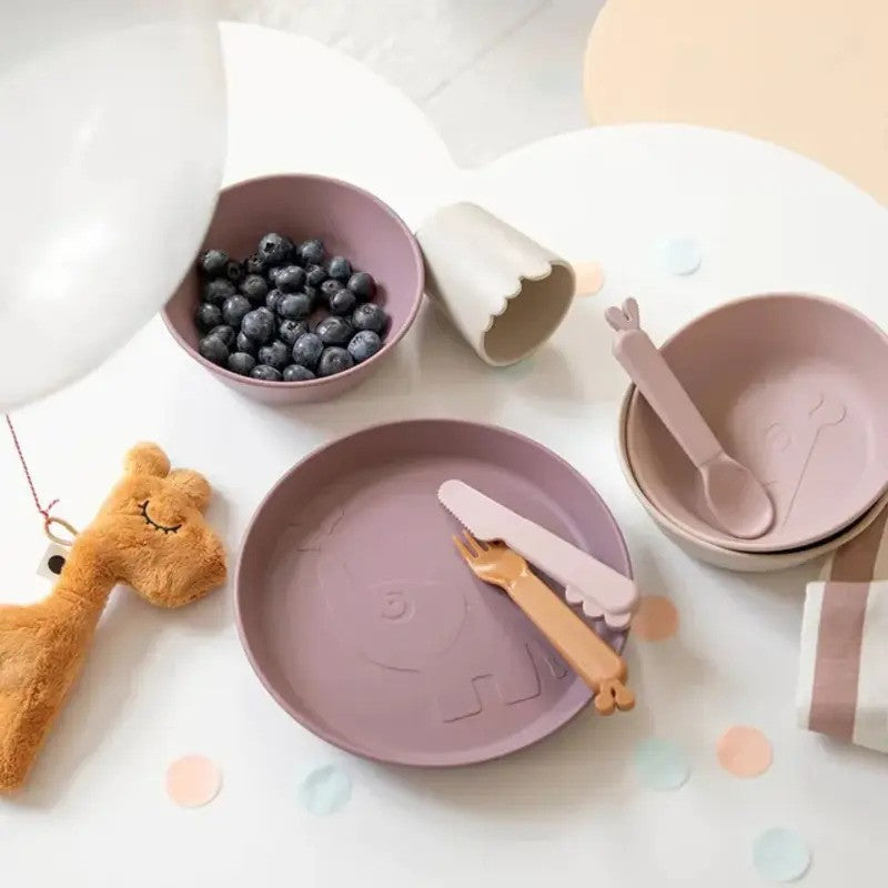 Done By Deer (0M-Plus 2Pack) Kiddish Plate Elphee Powder