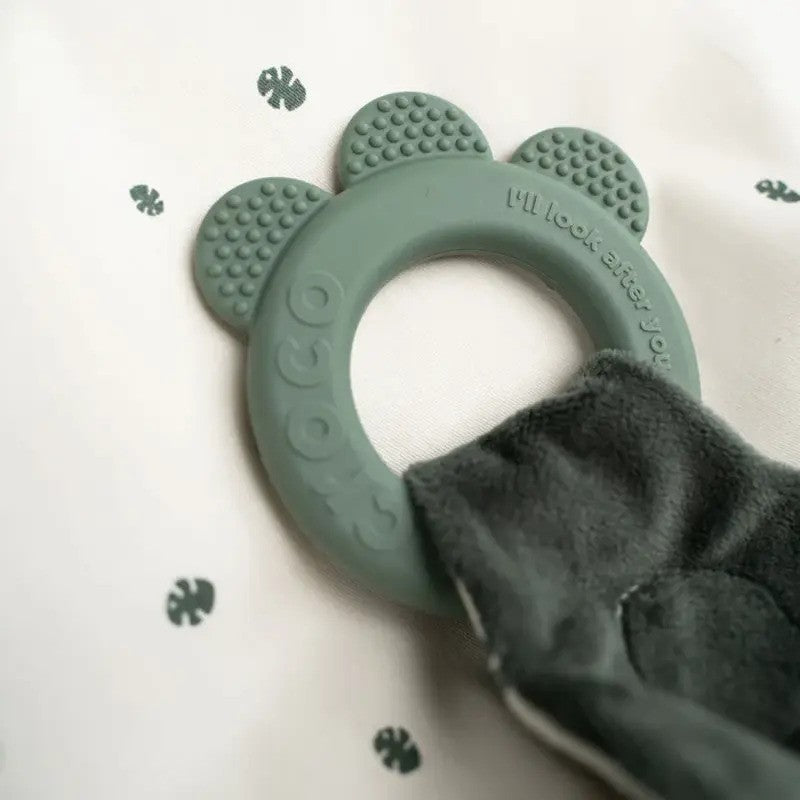 Done By Deer (0m-Plus) Comfort Teether Croco Green