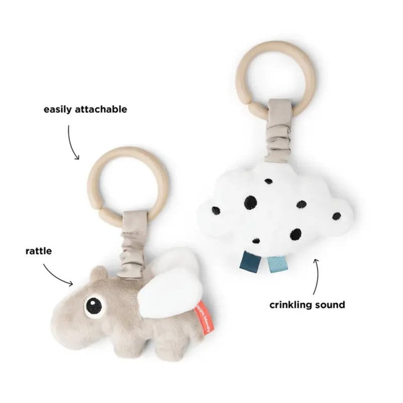 Done By Deer (0m-Plus) Hanging Activity Toy Set Ozzo & Happy Cloud