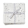 Done By Deer (2pack 70x70cm) Organic Cotton Burp Cloth Dreamy Dots White