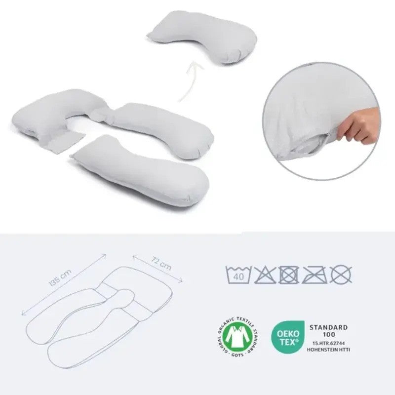 Doomoo Maxxy XXL Maternity Pillow Little Dots Grey