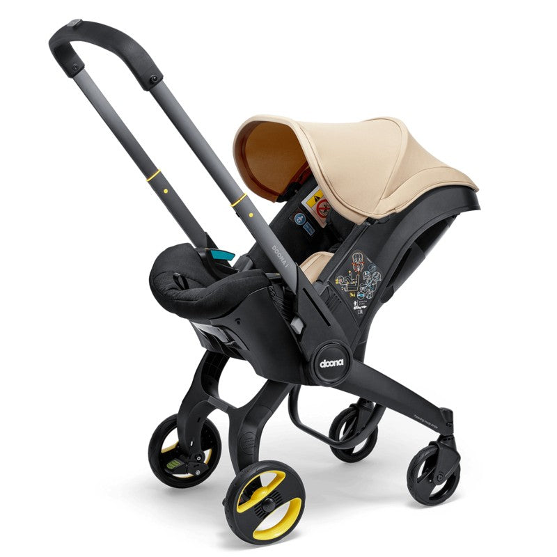 Doona I-Infant Car Seat (Rear-Facing) & Stroller Sahara Sand (0m Plus, Up-13kg)