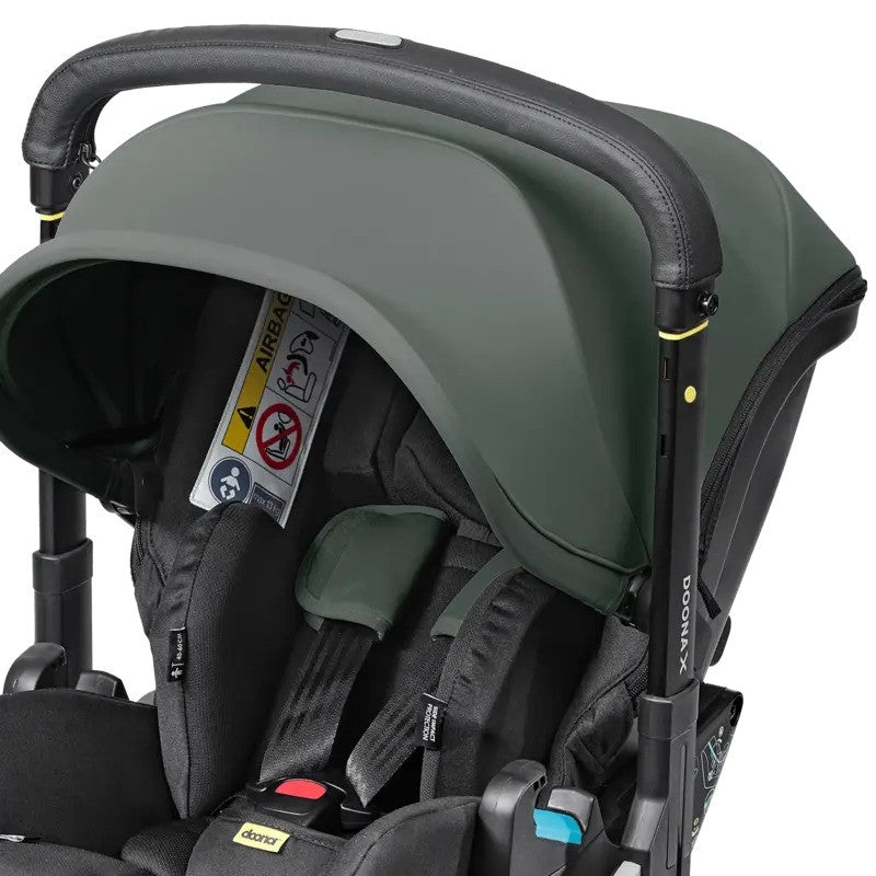 Doona X Infant Car Seat (Rear-Facing) & Stroller Forest Grey (0m-Plus Up-13kg)