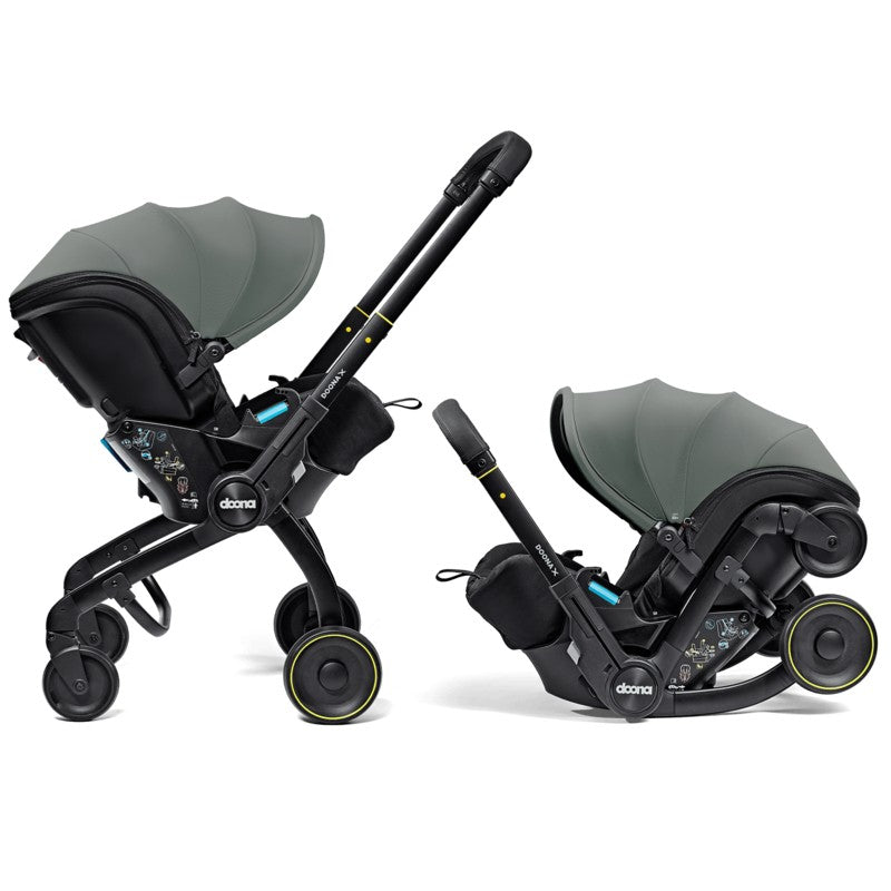 Doona X Infant Car Seat (Rear-Facing) & Stroller Forest Grey (0m-Plus Up-13kg)