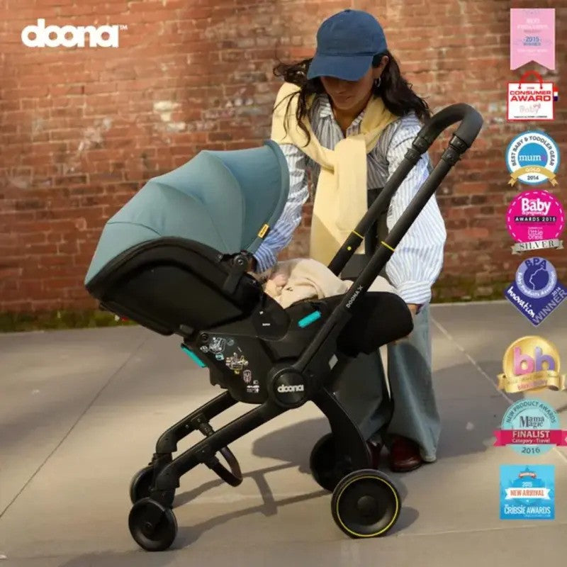 Doona X Infant Car Seat (Rear-Facing) & Stroller Ocean Blue (0m-Plus Up-13kg)