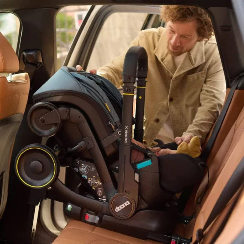 Doona X Infant Car Seat (Rear-Facing) & Stroller Nitro Black (0m-Plus Up-13kg)