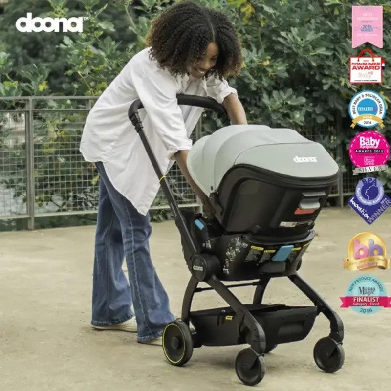 Doona X Infant Car Seat (Rear-Facing) & Stroller Nitro Black (0m-Plus Up-13kg)