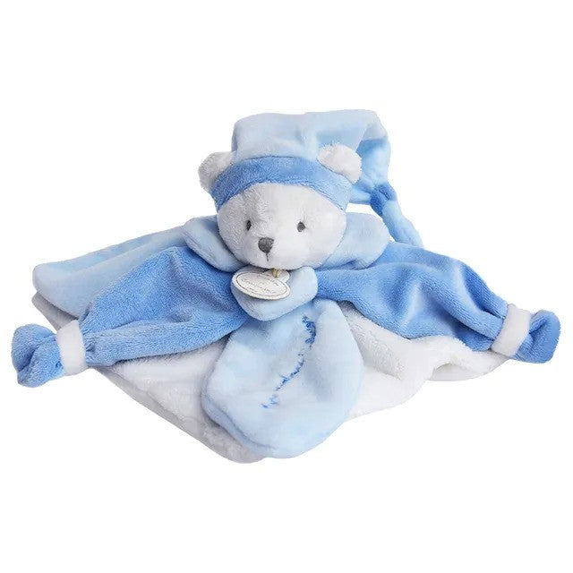 DouDou Et Compagnie Comforter Bear 24CM Blue