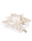 Doudou ET Compagnie Anniversary Collection La Garantie Flat Petals Comforter Bear 25cm White
