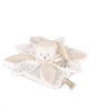 Doudou ET Compagnie Anniversary Collection La Garantie Flat Petals Comforter Bear 25cm White