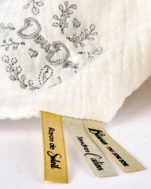 Doudou ET Compagnie Anniversary Collection Le Pantin Plush Toy With Comforter Bear 30cm White