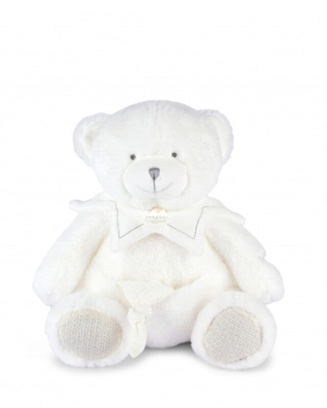 Doudou ET Compagnie Anniversary Collection Le Pantin Plush Toy With Comforter Bear 30cm White